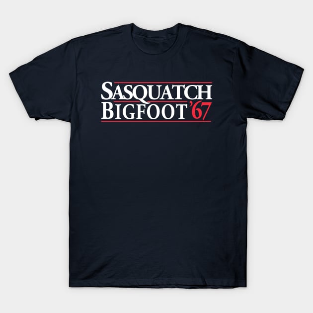 Sasquatch & Bigfoot '67! T-Shirt by CYCGRAPHX